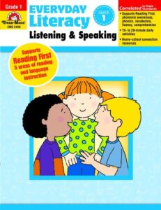 everyday literacy listening and speaking, grade 1