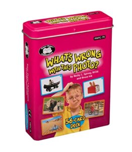 super duper publications | what’s wrong with this photo flash cards | problem solving, reasoning and critical thinking skills fun deck | educational learning resource for children