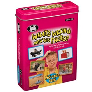 Super Duper Publications | What's Wrong with This Photo Flash Cards | Problem Solving, Reasoning and Critical Thinking Skills Fun Deck | Educational Learning Resource for Children