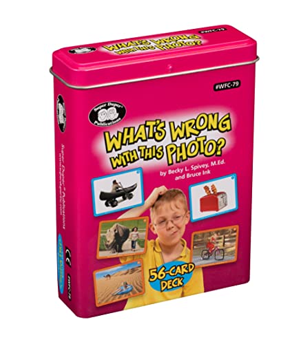 Super Duper Publications | What's Wrong with This Photo Flash Cards | Problem Solving, Reasoning and Critical Thinking Skills Fun Deck | Educational Learning Resource for Children