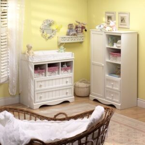 South Shore Savannah Collection Door Chest, Pure White