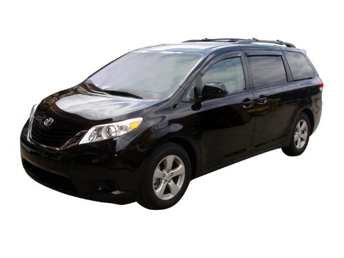 Auto Ventshade [AVS] Ventvisor / Rain Guards | Outside Mount | Smoke, 4 pc | 94365 | Fits 2011 - 2020 Toyota Sienna