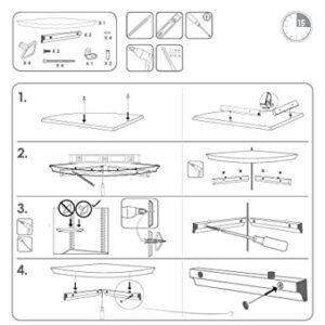 InPlace Shelving 0199020 W x 10 in D x 1.88 in H, White Corner Shelf Kit