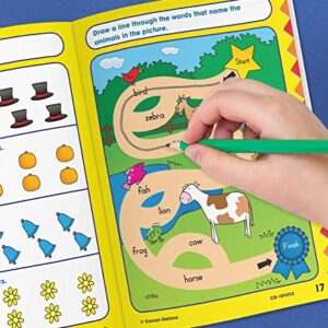 Carson Dellosa Beginning Reading Workbook―Kindergarten Early Reader Phonics Practice With Stickers, Incentive Chart, Puzzles, Coloring Activities (64 pgs) (Home Workbooks)