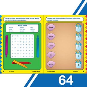 Carson Dellosa Beginning Reading Workbook―Kindergarten Early Reader Phonics Practice With Stickers, Incentive Chart, Puzzles, Coloring Activities (64 pgs) (Home Workbooks)