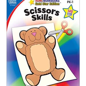 Scissor Skills Activity Book for Kids Ages 3-5, Colorful Animals, Shapes, and Line Formation Cut and Paste Activities, Kids Craft Book With Incentive Chart and Stickers, PreK+