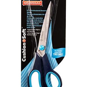 Mundial Cushion Soft BP1890-1 Dressmaker Shears, Blue/Lt. Blue Handle