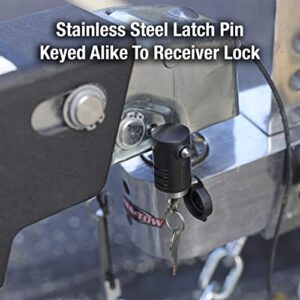 Master Lock 2848DAT Key Alike Set with Receiver and Coupler Latch Locks, 2-Piece Set