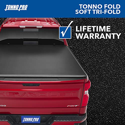 Tonno Pro Tonno Fold, Soft Folding Truck Bed Tonneau Cover | 42-302 | Fits 2017 - 2023 Ford F-250/350 Super Duty 6' 7" Bed (78.8")