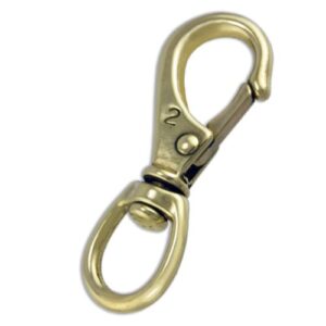 brass 3 3/4″ swivel eye snap hook