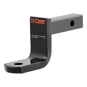 curt 45017 class 2 trailer hitch ball mount, fits 1-1/4-inch receiver, 3,500 lbs, 3/4-inch hole, 3-1/4-inch drop, 2-5/8-inch rise , black