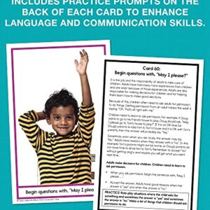 Photo Conversation Cards—Social Emotional Flash Cards For Children With Autism and Aspergers, Behavioral and Communication Skills Practice, Educational Games for Kindergarten+ (90 pc)