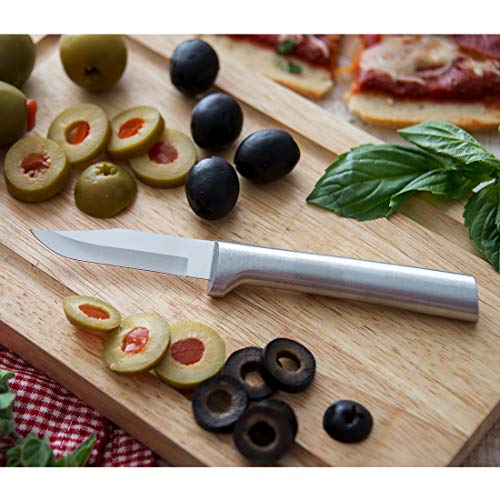 Rada Cutlery Paring Knife Set – 6 Knives with Stainless Steel Blades With Aluminum Handles Made in the USA