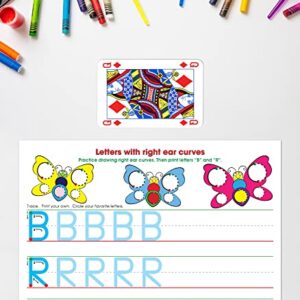 Key Education Publishing Write-On/Wipe-Off Print Alphabet Letters, Literacy Activities, Develop Handwriting and Fine Motor Skills, Teaches The Alphabet and Letter Sounds Ages 5+ (21 pc)