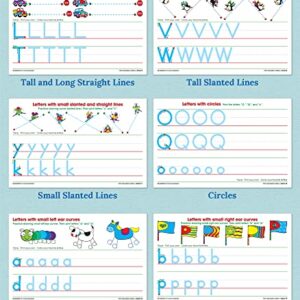 Key Education Publishing Write-On/Wipe-Off Print Alphabet Letters, Literacy Activities, Develop Handwriting and Fine Motor Skills, Teaches The Alphabet and Letter Sounds Ages 5+ (21 pc)