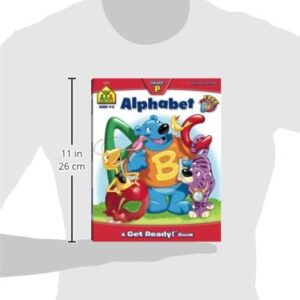 School Zone - Alphabet Workbook - 64 Pages, Ages 3 to 5, Preschool, ABC's, Letters, Tracing, Alphabetical Order, and More (School Zone Get Ready!™ Book Series)