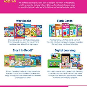 School Zone - Alphabet Workbook - 64 Pages, Ages 3 to 5, Preschool, ABC's, Letters, Tracing, Alphabetical Order, and More (School Zone Get Ready!™ Book Series)