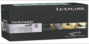 lexmark 12a7460 t630 t632 t634 x630 x632 x634 toner cartridge (black) in retail packaging