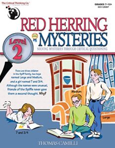 red herring mysteries level 2 workbook – solving mysteries through critical questioning (grades 7-12)