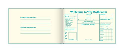 Knock Knock Bathroom Guest Book, Funny Guest Bathroom Book & Gift for Adults, Fill-in-the-Blank Book, 112 Pages