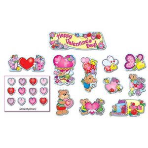 carson-dellosa 110060 valentine’s day mini bulletin board set | 41pcs, multi
