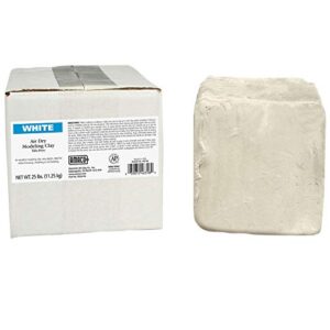 amaco ama46318r air dry clay, 25 lbs. , white (color may vary)