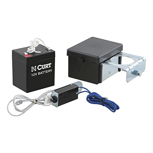 CURT 52026 Soft-Trac 2 Trailer Breakaway Switch Kit System with Battery , black