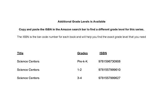 Take It to Your Seat Science Centers, Grades PreK-K