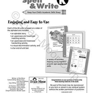 Skill Sharpeners Spell & Write, Pre-K