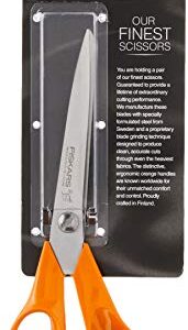 Fiskars 01-005437 Heritage Seamstress Scissors, 8 Inch, Orange , White