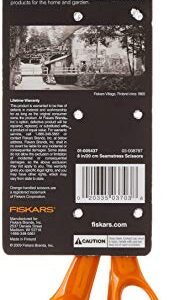 Fiskars 01-005437 Heritage Seamstress Scissors, 8 Inch, Orange , White