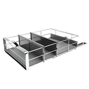 simplehuman 14 inch pull-out cabinet organizer, heavy-gauge steel frame