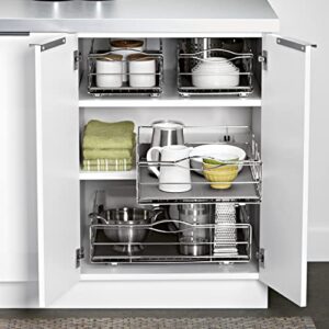 simplehuman 14 inch Pull-Out Cabinet Organizer, Heavy-Gauge Steel Frame