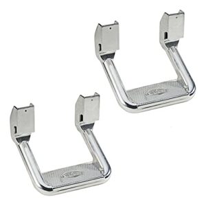 Bully AS-600-2 Polished Aluminum Universal Fit Truck Side Step Set of 4 for Trucks from Chevy (Chevrolet), Ford, Toyota, GMC, Dodge RAM, Jeep