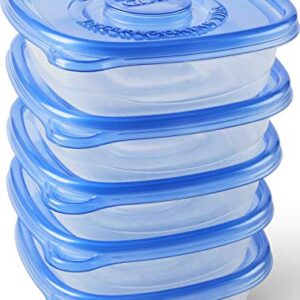 Glad Medium Square Food Storage Containers for Everyday Use | Medium Square Food Storage Containers Hold up to 25 Ounces of Food (25 Oz) |5 Count, Standard Food Containers