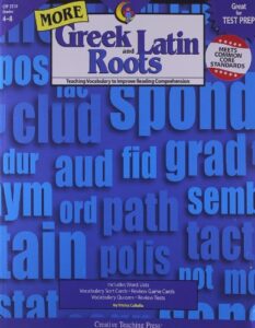 creative teaching press more greek and latin roots book