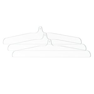 Pennzoni Display Co. Clear Acrylic Hanger - Jersey Display Hanger - Crystal Clear Acrylic Hanger for Jersey, T-Shirt, Uniform & Wedding Dress Displays