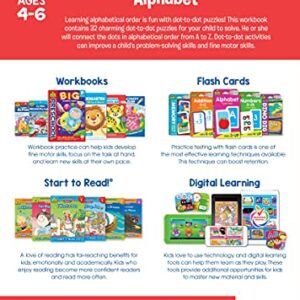 School Zone - Dot-to-Dots Alphabet Workbook - 32 Pages, Ages 4 to 6, Preschool, Kindergarten, Connect the Dots, Letter Puzzles, ABCs, and More (School Zone Activity Zone® Workbook Series)