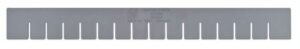 quantum dl93030 6-pack long divider for dg93030 dividable grid container, gray