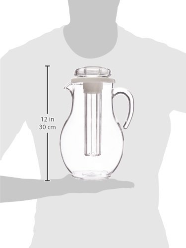 Service Ideas SWP33SB Pitcher, Acrylic, Smooth Body, 3.2 L