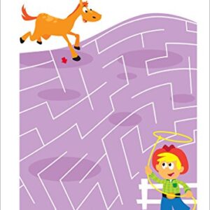 School Zone - Mazes Workbook - 64 Pages, Ages 4 to 6, Preschool, Kindergarten, Maze Puzzles, Wide Paths, Colorful Pictures, Problem-Solving, and More (School Zone Activity Zone® Workbook Series)