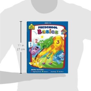 School Zone - Preschool Basics Workbook - 64 Pages, Ages 3 to 5, Colors, Numbers, Counting, Matching, Classifying, Beginning Sounds, and More (School Zone Basics Workbook Series)