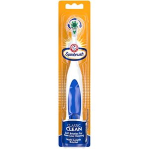 arm & hammer spinbrush classic clean powered toothbrush, 1 count