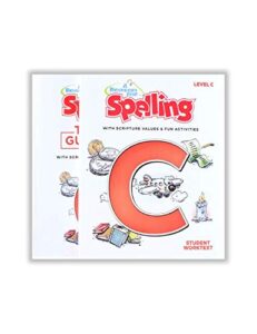 3rd grade spelling homeschool pack level c by a reason set – complete curriculum kit for third graders – practice workbook for words, vocabulary & comprehension skills – kids help learning workbooks