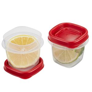 Rubbermaid Easy Find Lids Food Storage Containers, 0.5 Cup, Racer Red, 2-Piece Set