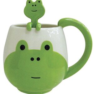 Decole Frog Mug and Spoon, 12 oz.