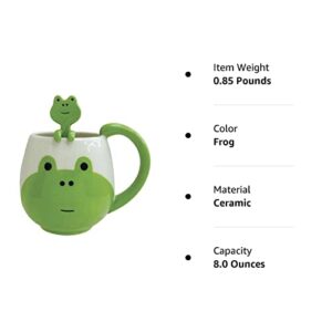 Decole Frog Mug and Spoon, 12 oz.