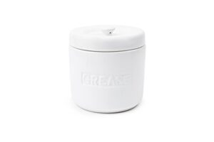 fox run 6238 porcelain grease container, white