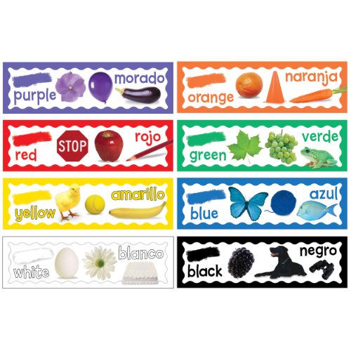 Eureka Back to School Classroom Decorations for Learning Colors, 6.5''x 0.1''x 26'', 8 pc