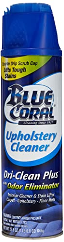 Blue Coral DC22 Upholstery Cleaner Dri-Clean Plus with Odor Eliminator, 22.8 oz. Aerosol